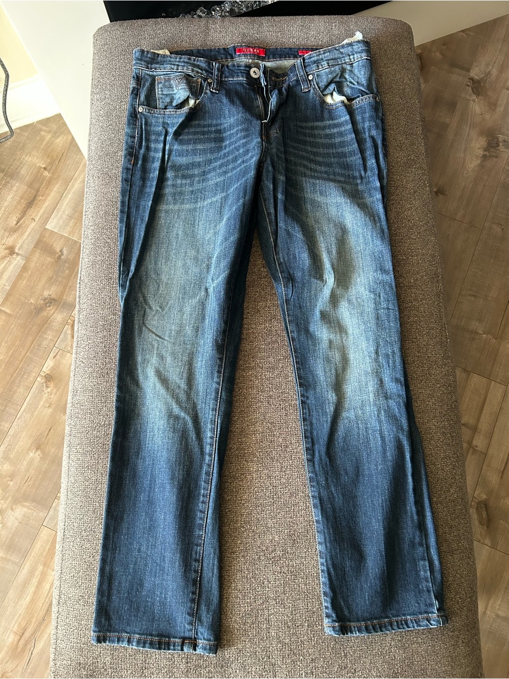 Men's Classic Blue Washed Jeans